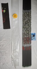 Carbon Express Maxima RED Badlands 350 Spine Shafts – 12 Pack (New) (D)