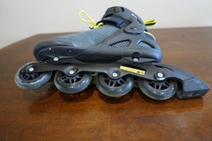 Rollerblade Macroblade 80 Men’s Fitness Inline Skates – Black/Lime, Size 10