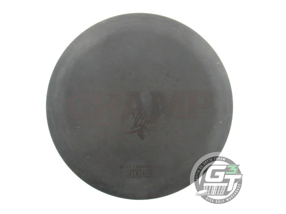 USED Climo Trophy Line Champ 173g Black Black Stamp Putter Golf Disc