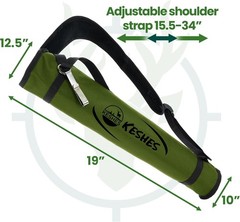 Ergonomic Archery Quiver with Adjustable Strap – Perfect for Hunting or Targets
