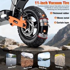 Electric Scooter Adults,2000W Motor 48V,E-Scooter Up to 46Mph & 35Miles Range US