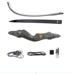 60″ Archery Wooden Takedown Recurve Bow RH for Teens to Adults Hunting & Target