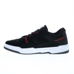 DC Construct ADYS100822-KHO Mens Black Nubuck Skate Inspired Sneakers Shoes