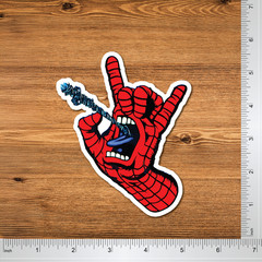 Santa Cruz Skateboards 5″ Screaming Hand Spider-Man Skate Vinyl Sticker 2 pack