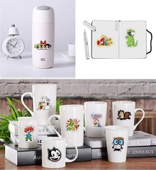 18 Random 90s Retro Nostalgic Cartoon TV Themed Water Resistant Fun Stickers