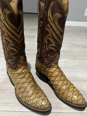 Tony Lama Preban African Exotic Skin “Print” 9.5b