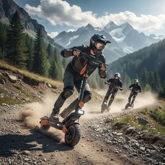 RUITOO T2 MASTER Electric Scooter for Adults, 35MPH 40 Miles Range, Commuter LED