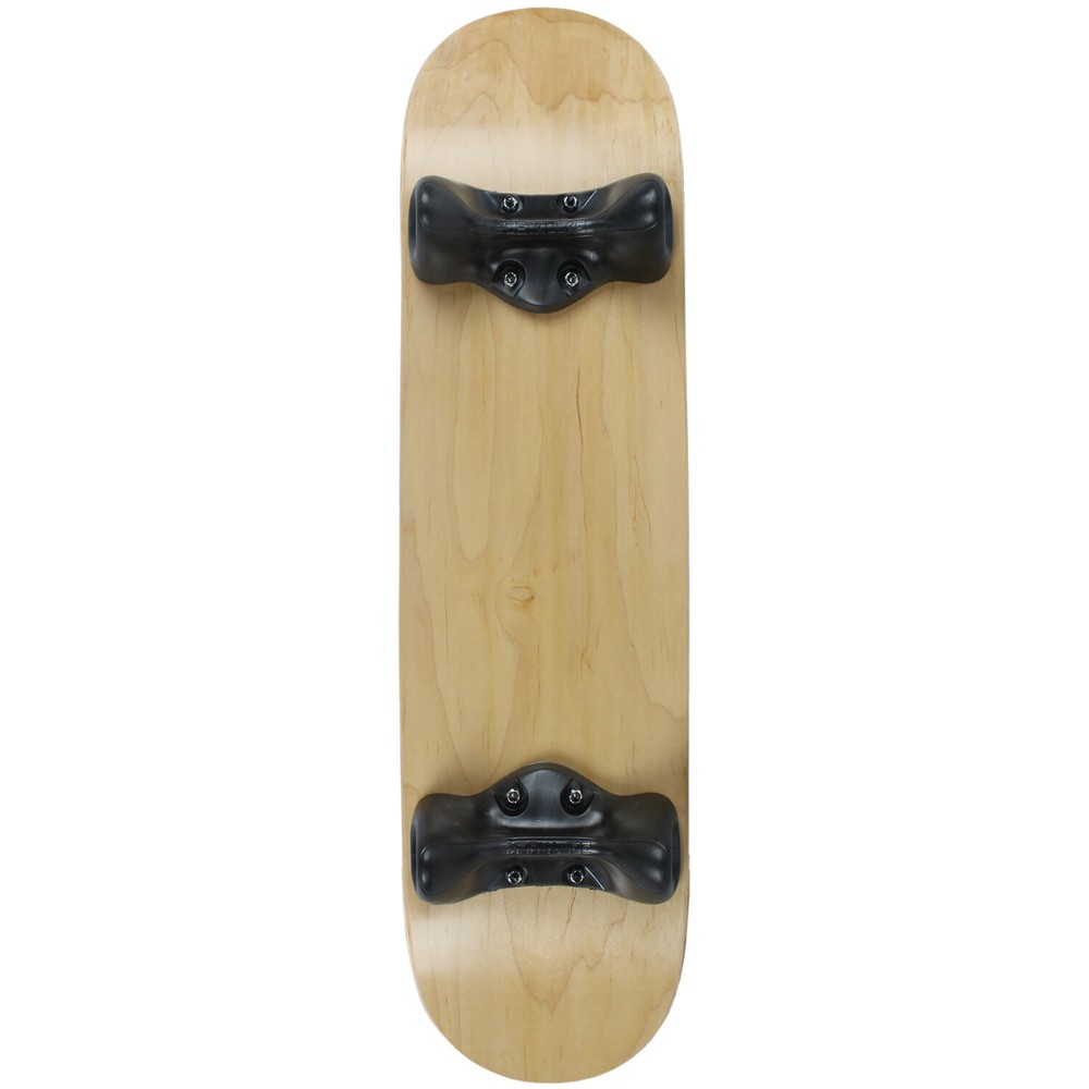 Softrucks Skateboard Indoor Practice Complete 8″ Natural Deck with Black Trucks