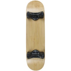 Softrucks Skateboard Indoor Practice Complete 8″ Natural Deck with Black Trucks