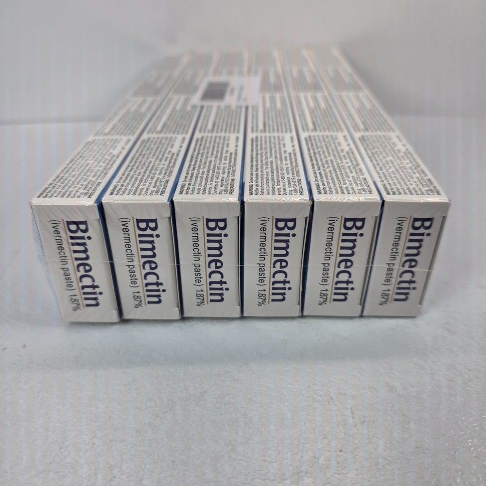 6 Pack Paste Horse Dewormer Apple Flavor 6 Doses New In Box Expires 10/2027.