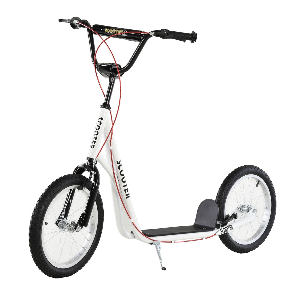 Youth Kids Scooter Height Adjustable Inflatable Tires Teens Ride On Toy For 5+