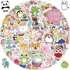600PCS Random Vinyl Stickers Bulk Pack – Waterproof Stickers for Kids, Teens & A