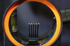 Archery Fluorescent Fiber RED ORANGE GREEN .5mm or .019″ – FREE SHIPPING