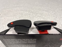 Night Runner 270 LED Shoe Lights Red Black Rechargeable Water Resistant Running