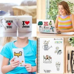 Inspirational Christian Stickers: Bible Verse, Waterproof, Easter Gifts, 220Pcs