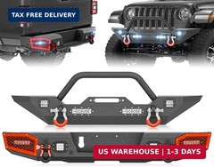 YZONA for JT Pickup Truck Front and Rear Bumpers Compatible with 2020 2021 2022