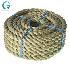 3/4 Inch × 50 Feet Manila Rope 3 Strand Twisted PP Wear Resistant Rope