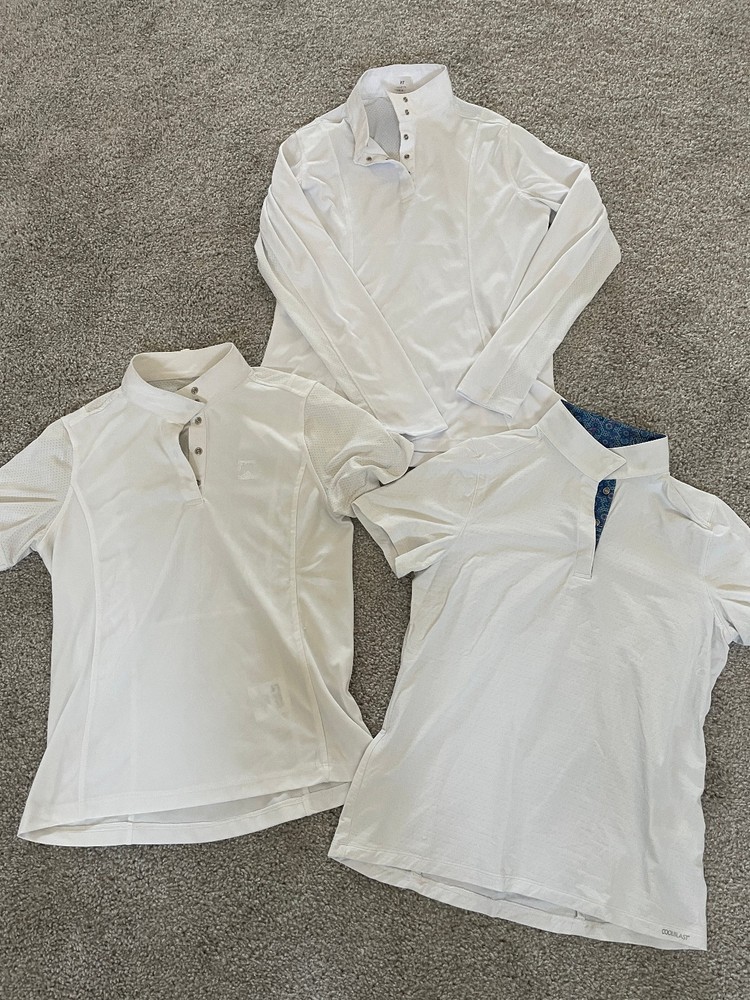 EUC 3 Girls/ Youth Show Shirts Riding Sport & Dover Cool Blast Sz XL
