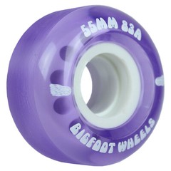 Bigfoot Skateboard Wheels 55mm 83A Soft Cruiser Filmer Wheels Purple (Set of 4)
