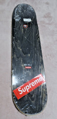 2 Lot Supreme Distorted Box Logo & Orange 3D Logo Graphic Skateboard Deck