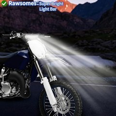 60W 4200LM Dirt Bike LED Light Bar, 12V Plug & Play Motorcycle Handlebar Light