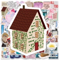 100Pcs Music Lyric Stickers for Fans Adult,Popular Singer Ablums Muticolor