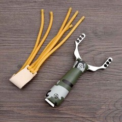 Slingshot CAMOUFLAGE High Velocity Powerful Catapult Hunt 100 Slingshot Ammo