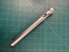 CRBN IC SS8 barrel (SILVER) with Stainless Steel .689 insert: AC thread. Rare!