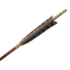 12Pcs 33″ Handmade Bamboo Hunting Arrows Tradition Japanese Kyudo Eagle Feather