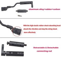 ZSHJGJR String Stop Bracket Decelerator Rod String Vibration Balance Bowstring
