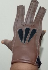 TRADITIONAL ARCHERY SHOOTING LEATHER GLOVE TOP QUALITY GLOVE 100% REAL LEATHER