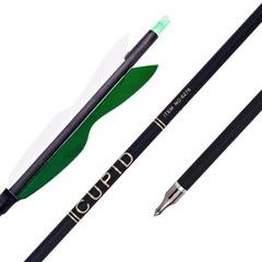 31″ Carbon Hunting Arrows with 5″ Turkey Feathers, Pack of 12 | Spine 500, Ar…