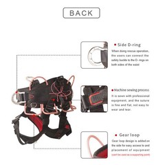 Tree Climbing Saddle Arborist Half Body Harness Fall Protection Equipment