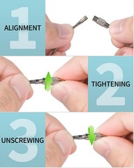 Pawfly 5 Inch Wire Keychain Cable Large Stainless 20 Pack,