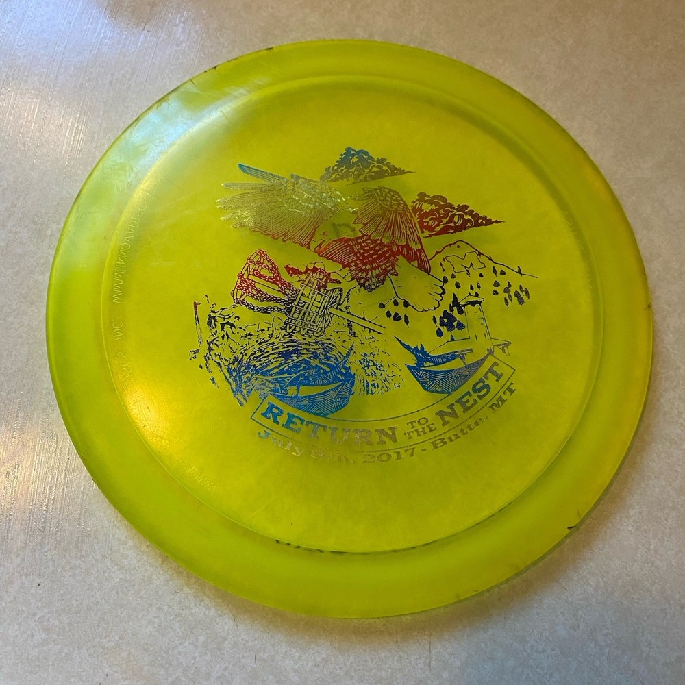 Innova Champion Discs Golf Disc – 172 Gram – Translucent Yellow Rainbow Foil