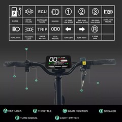 Electric Scooter for Adult 2400W Dual Motors 43Miles 40MPH Off-Road Scooter BQ
