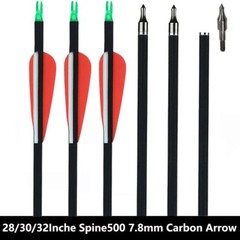 Mixed Carbon Arrow 28/30/32 Inches Spine 500 Diameter 7.8 Mm For Compound Bow