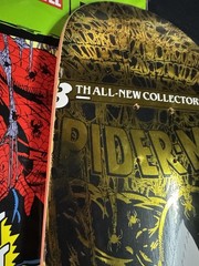 SUPER RARE Spiderman Gold Holofoil Black Suit HUF Skateboard Deck Marvel Comics