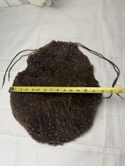 Vintage 100% Wool On Merino Western Sheepskin Saddle Seat Cover Cowboy