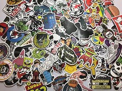 100 Skateboard Stickers bomb Vinyl Laptop Luggage Decals Dope Sticker Lot super