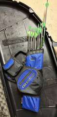Elite Archery Ember Compound Bow – Blue, Fully Adjustable (10-60#, 15″-29″)