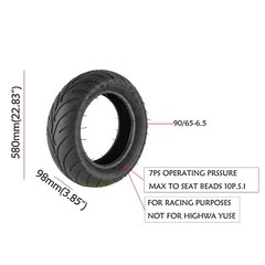 Front 90/65-6.5 Rear 110/50-6.5 Tire+Inner Tube For 47cc 49cc Mini Pocket Bike