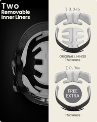 Impact-Resistant Skateboard Helmet for Inline Skating & Cycling – Large Size