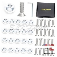 6063-T6 Hard Aluminum Alloy Fender Washer 20 Pieces CNC Precision silver