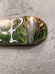 New Flip Flame Logo Skateboard Deck 8.0 Green Orange Pink Art Graphic Street