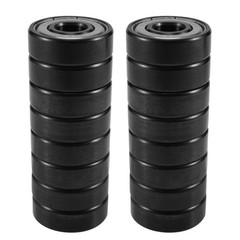 16Pcs Ceramic 608 Bearings 8X22X7mm ABEC-11 6 White ZrO2 Balls Skateboard8715