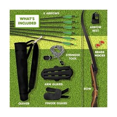 Samick Sage Takedown Recurve Bow and Arrow Set – 62 Inch Complete Ready-to-Us…