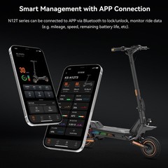 10″ 1000W*2 Off-road E-Scooter for Adults 60V15.6Ah 31MPH Electric Scooter N12T3