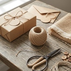 2mm Natural Jute Twine, 100m Ball Packaged Hemp String for Crafts Gift Wrapping
