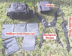 Disc Golf Cooler Bag with Removable cooler – Backpack straps – Shoulder Strap